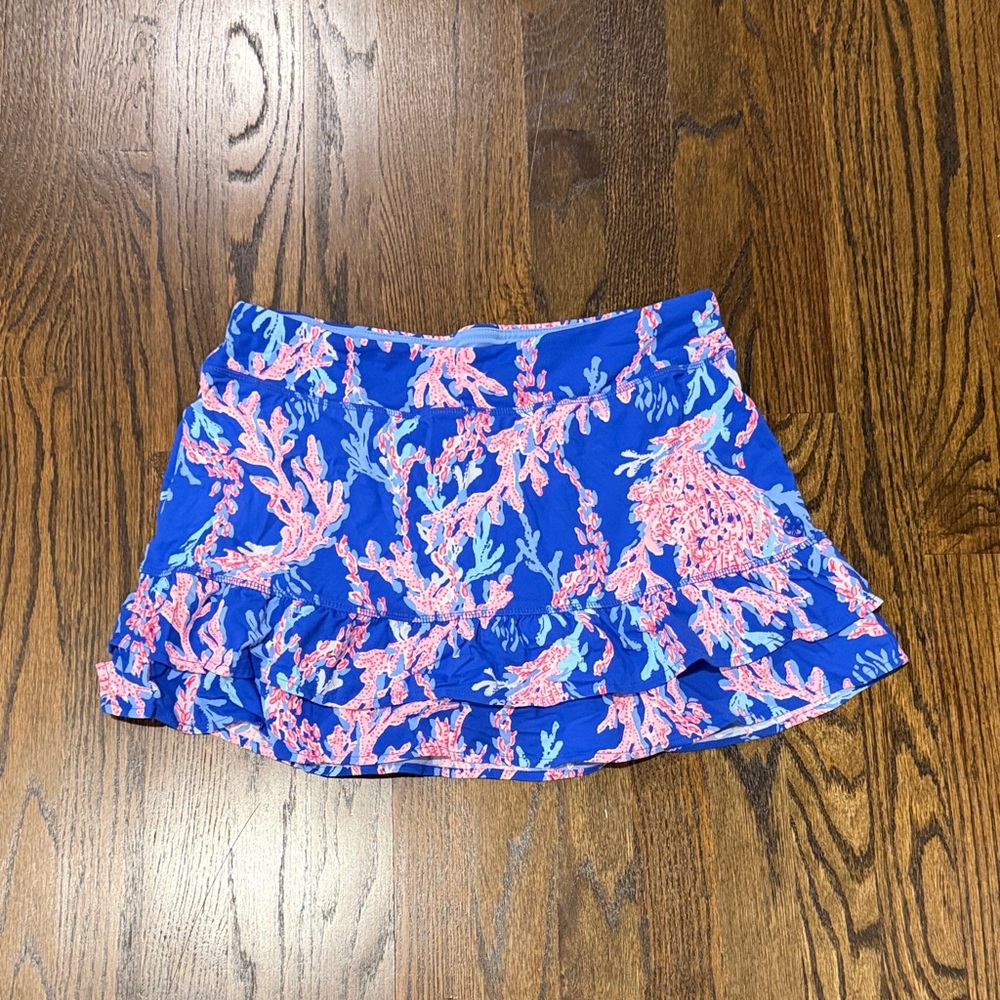 Lilly Pulitzer Blue and Pink Patterned Skirt